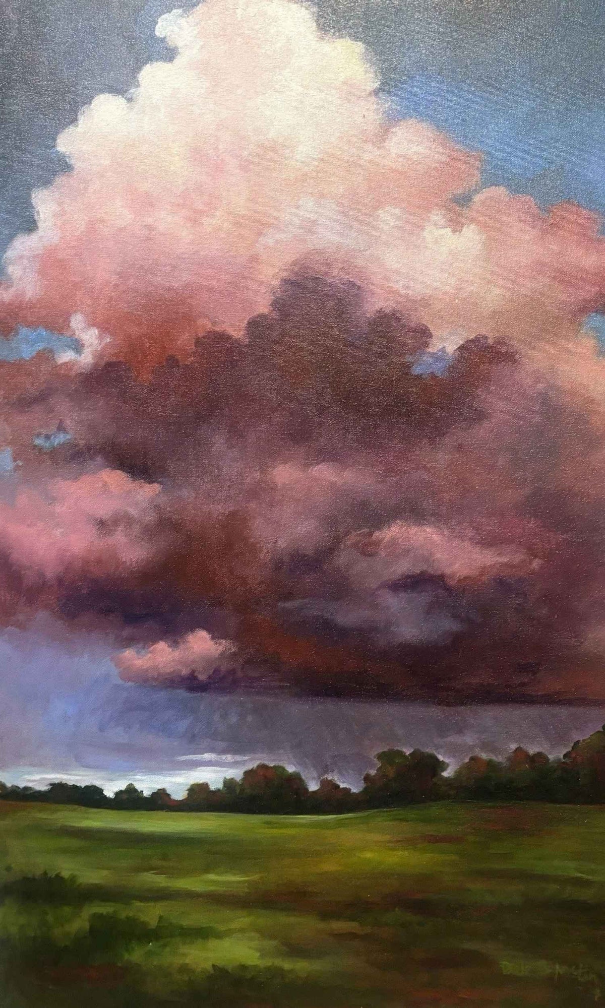 Blush Before the Storm Wall Hanging