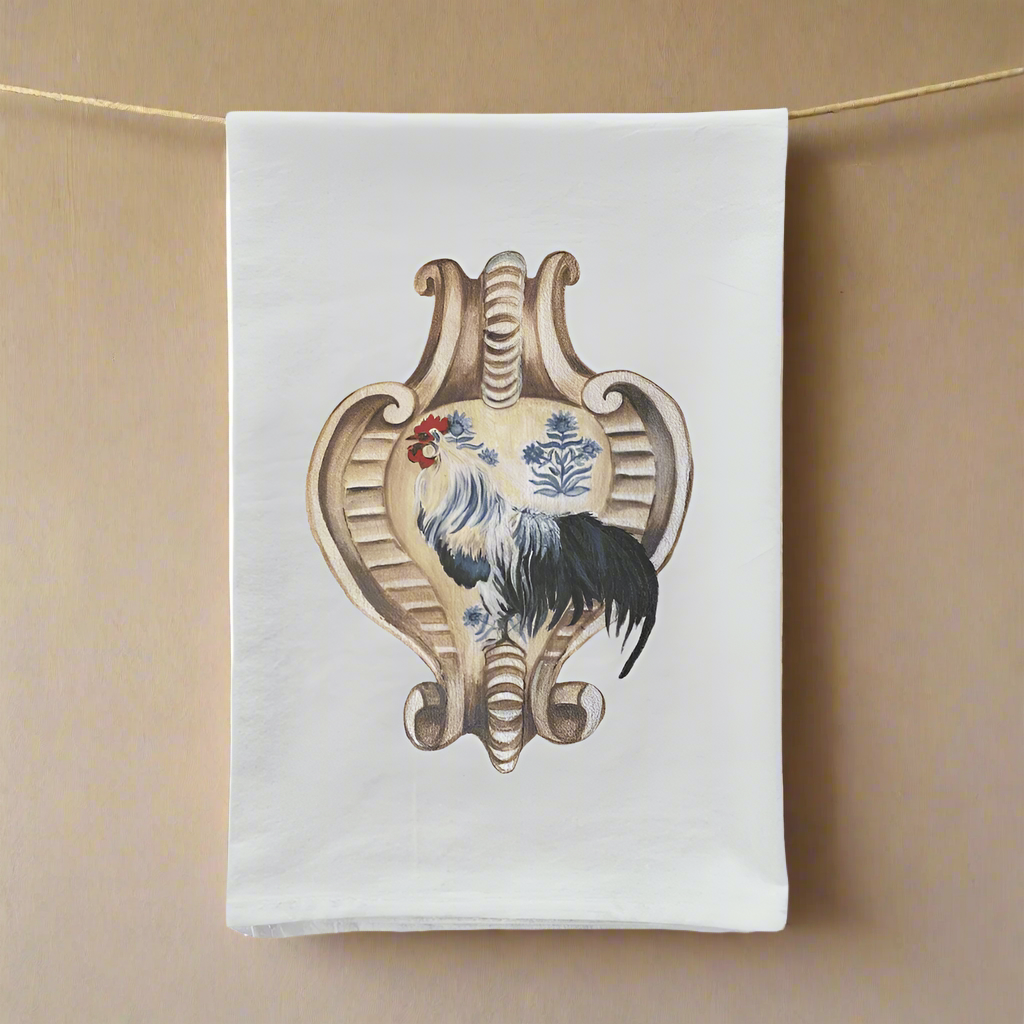 Rooster Tea Towel