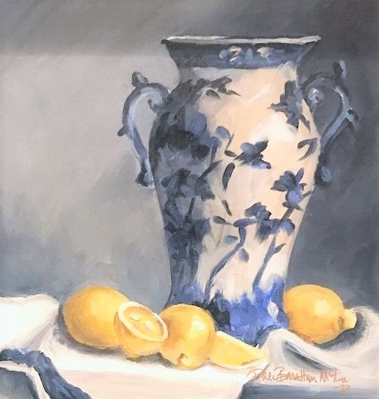 Lemons and Porcelain Tabletop Art