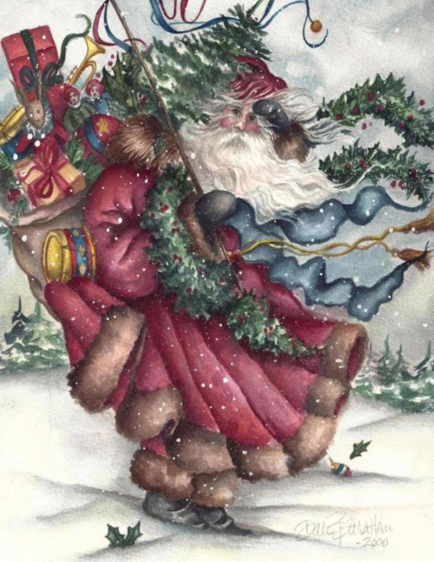 Santa 2000 Tabletop Art