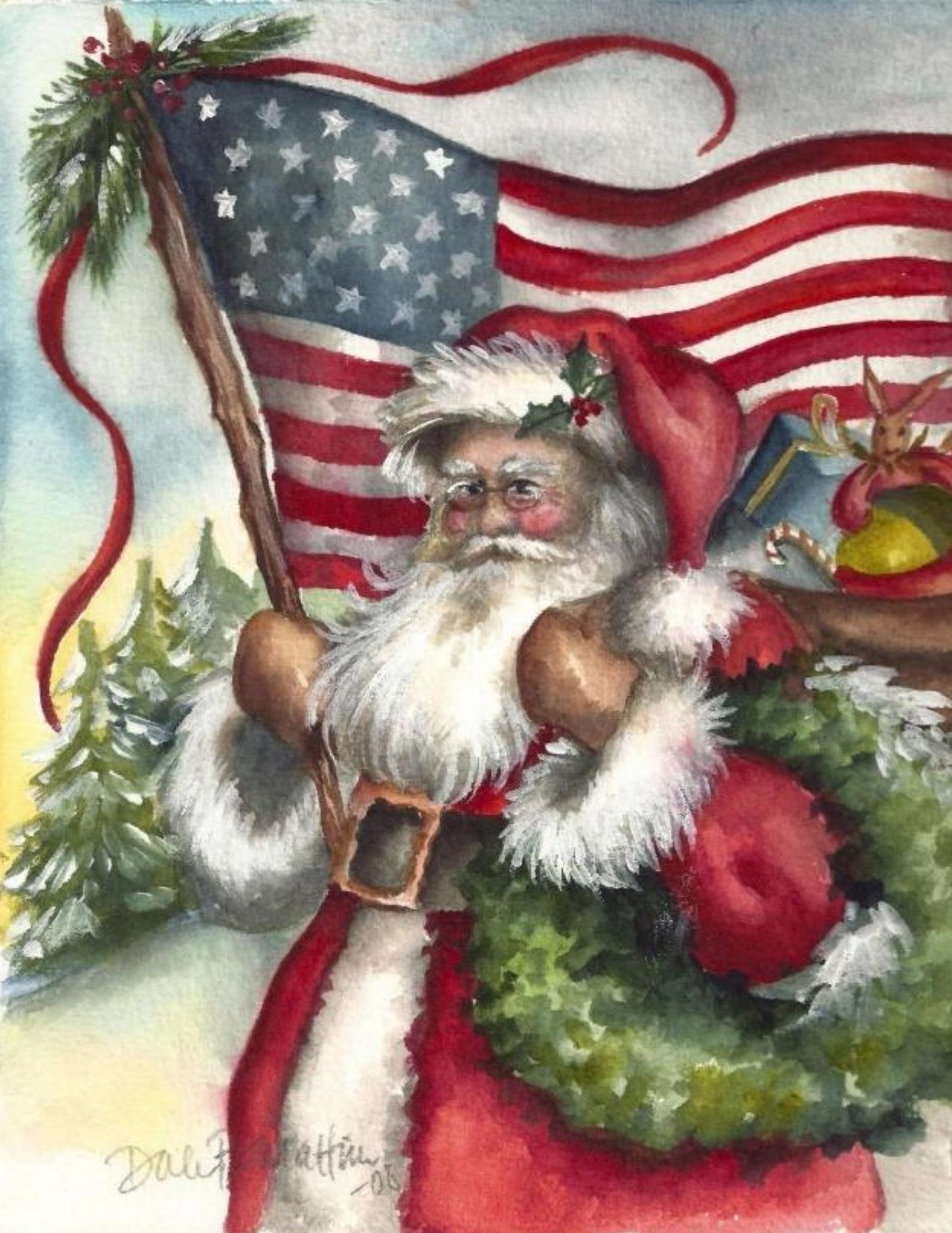 Santa 2008 Tabletop Art