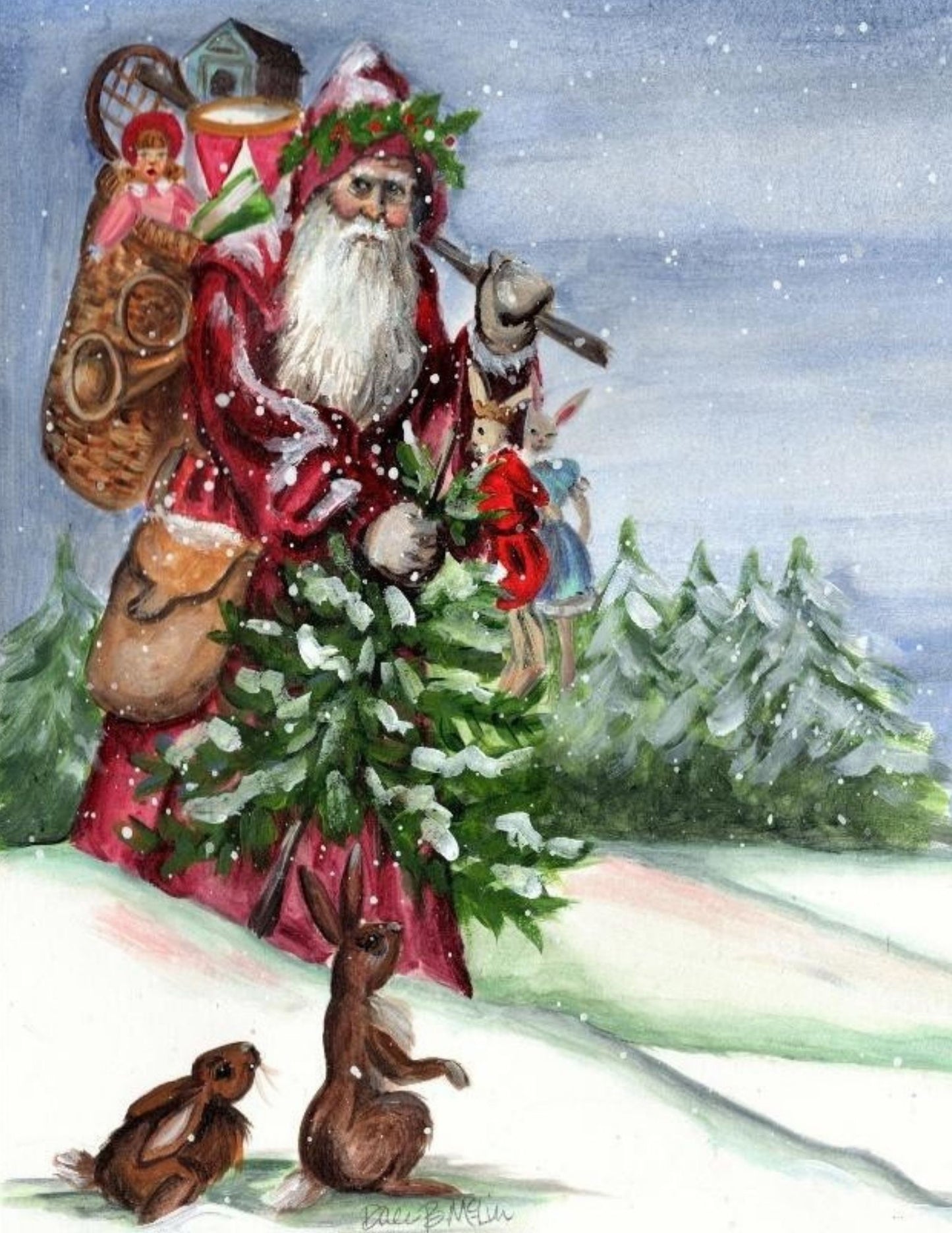 Santa 2022 Tabletop Art