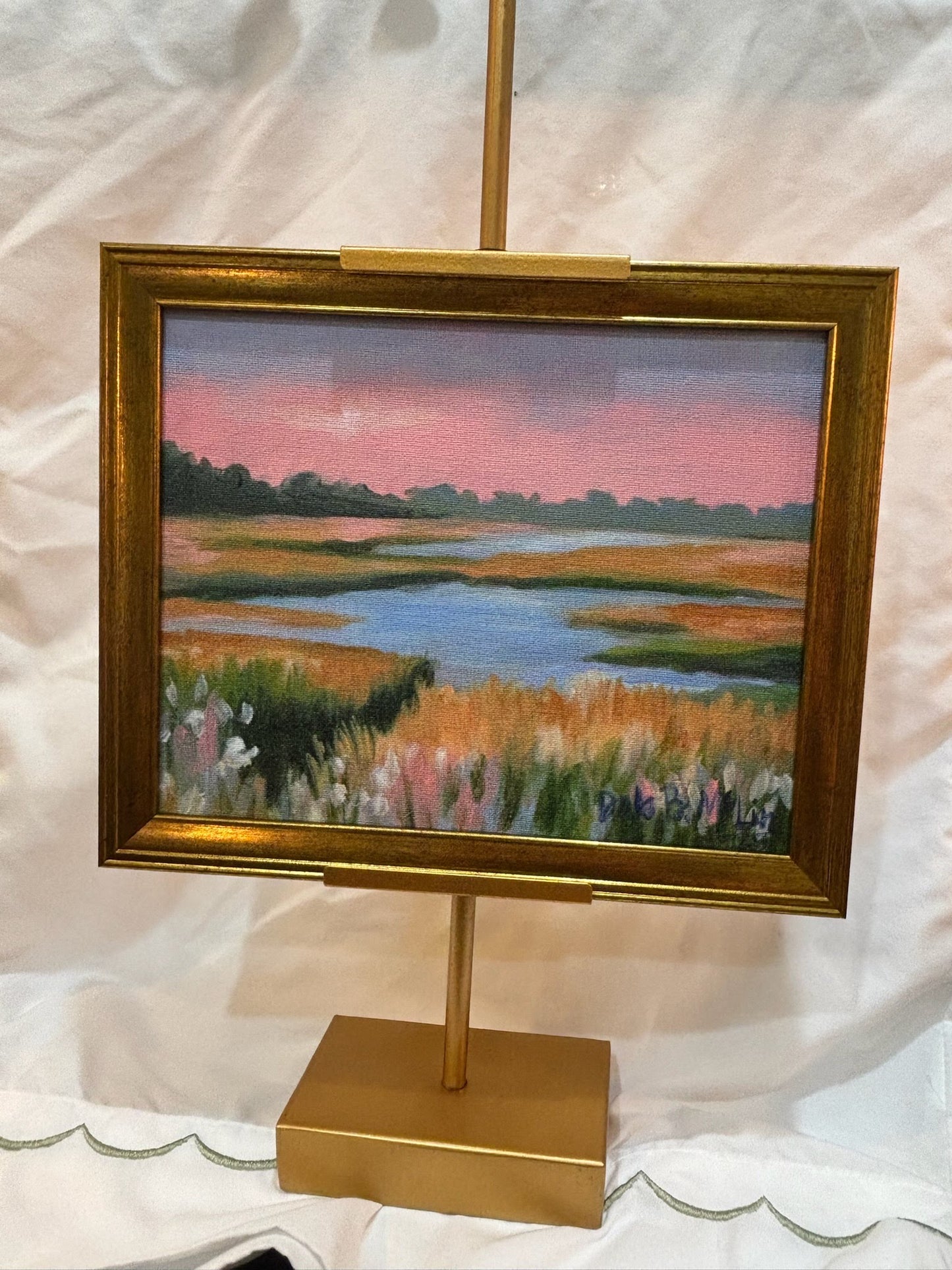 Cotton Candy Marsh Tabletop Art