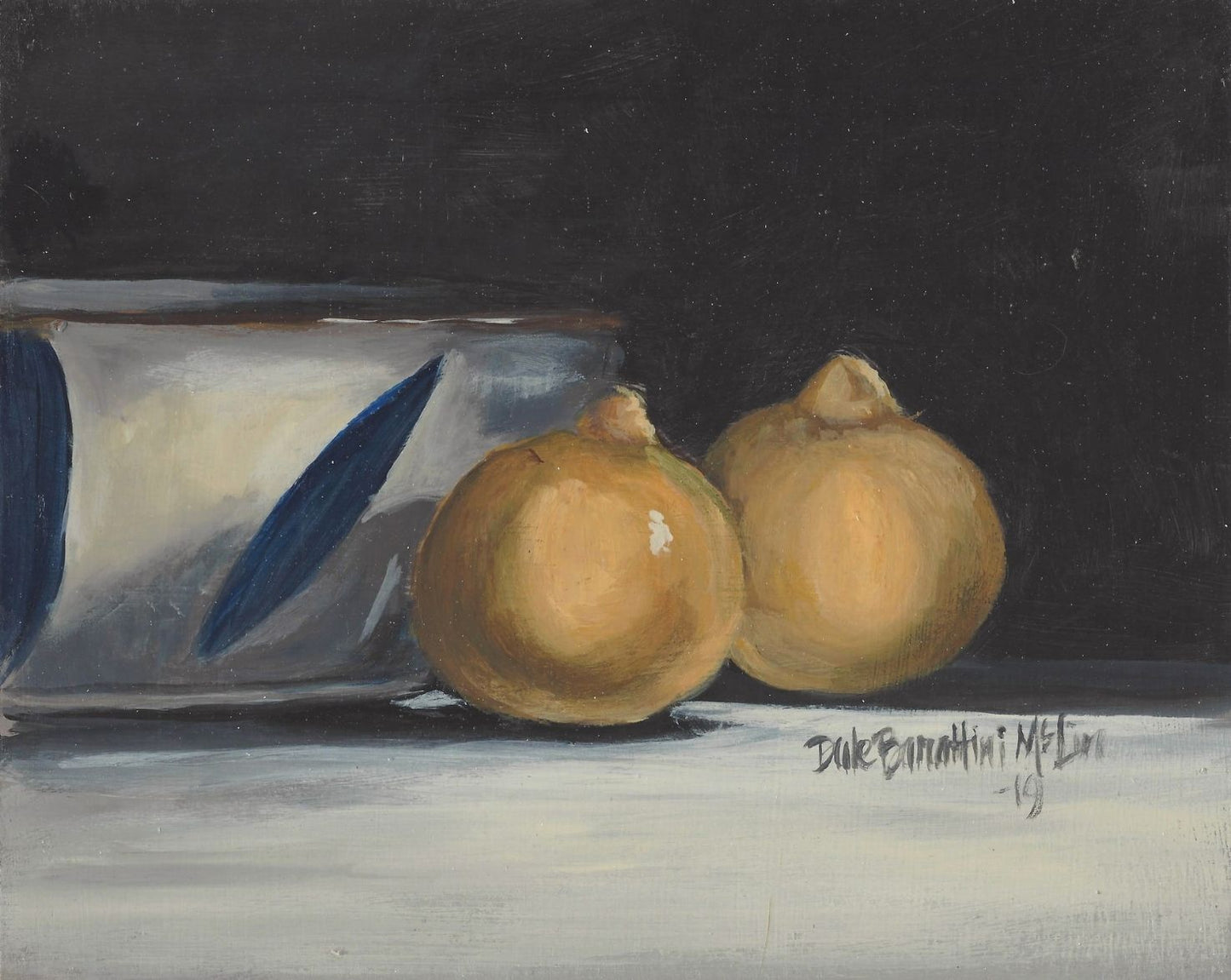 Double Lemons Tabletop Art