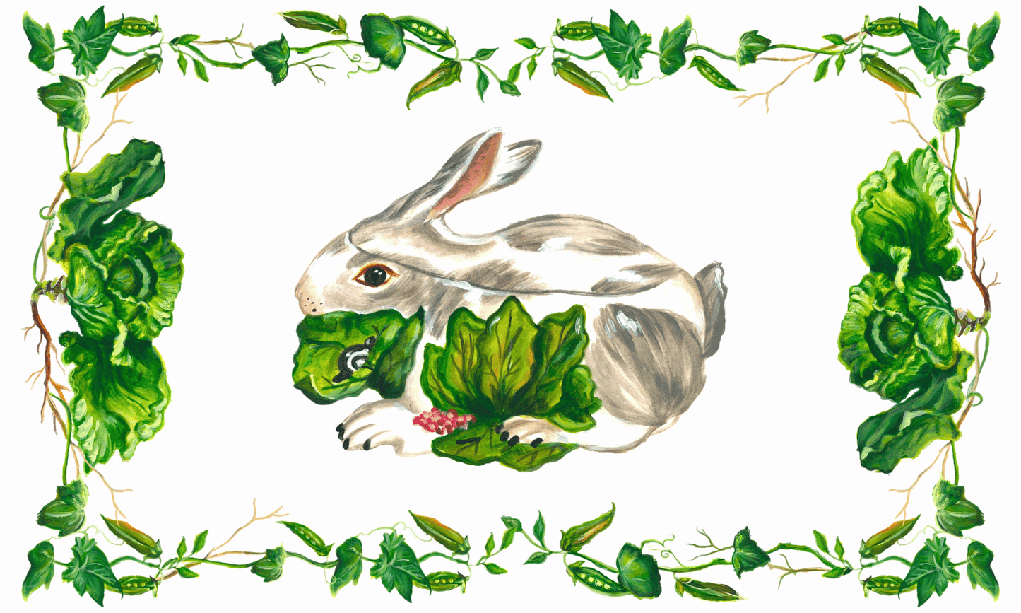 Garden Bunny Rug