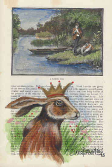 King Rabbit Tabletop Art