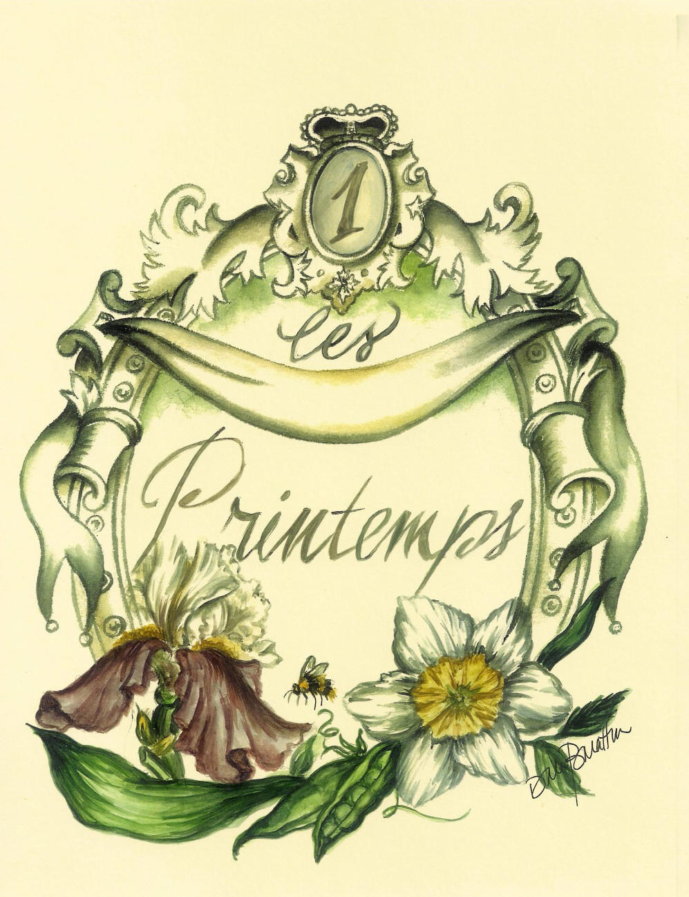 les Printemps Spring Tabletop Art