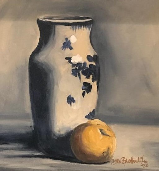 Lemon and Vase Tabletop Art