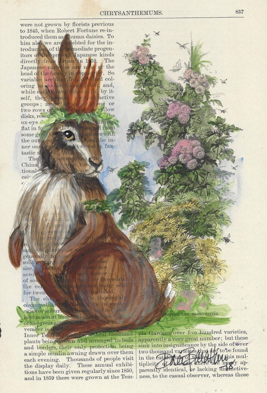 Queen Rabbit Tabletop Art