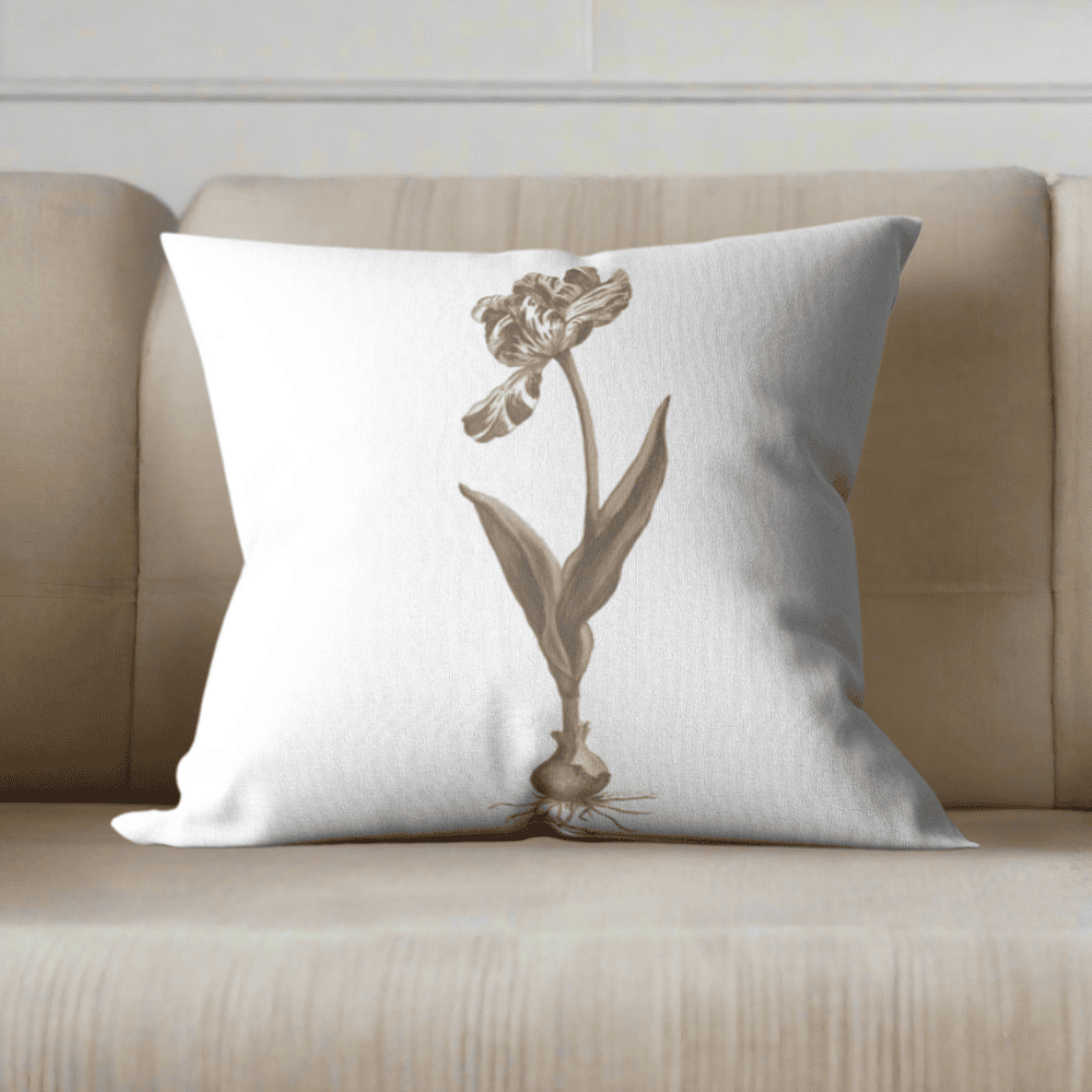 Parrot Tulip Pillow Cover or Throw Pillow