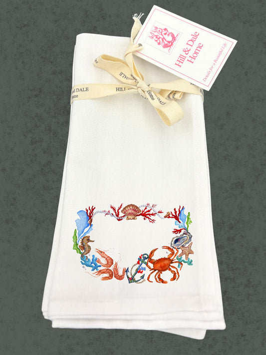 Sea Life | Set of 4 Cloth Napkins