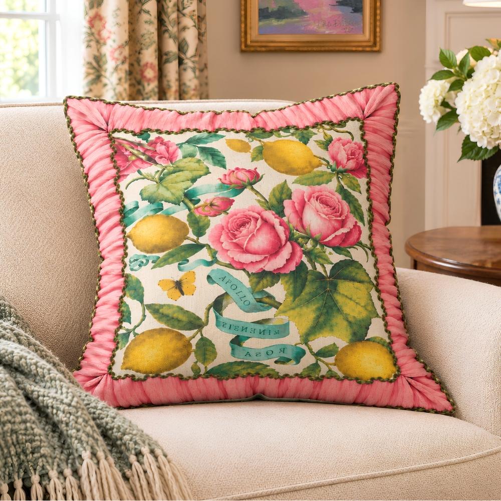 Apollo Rose Pillow Cover or Throw Pillow