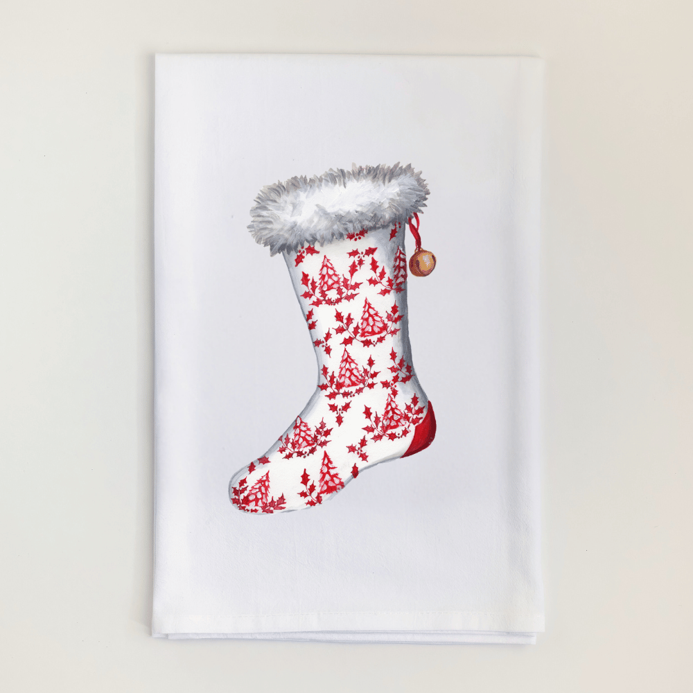 Holiday Stocking Tea Towel