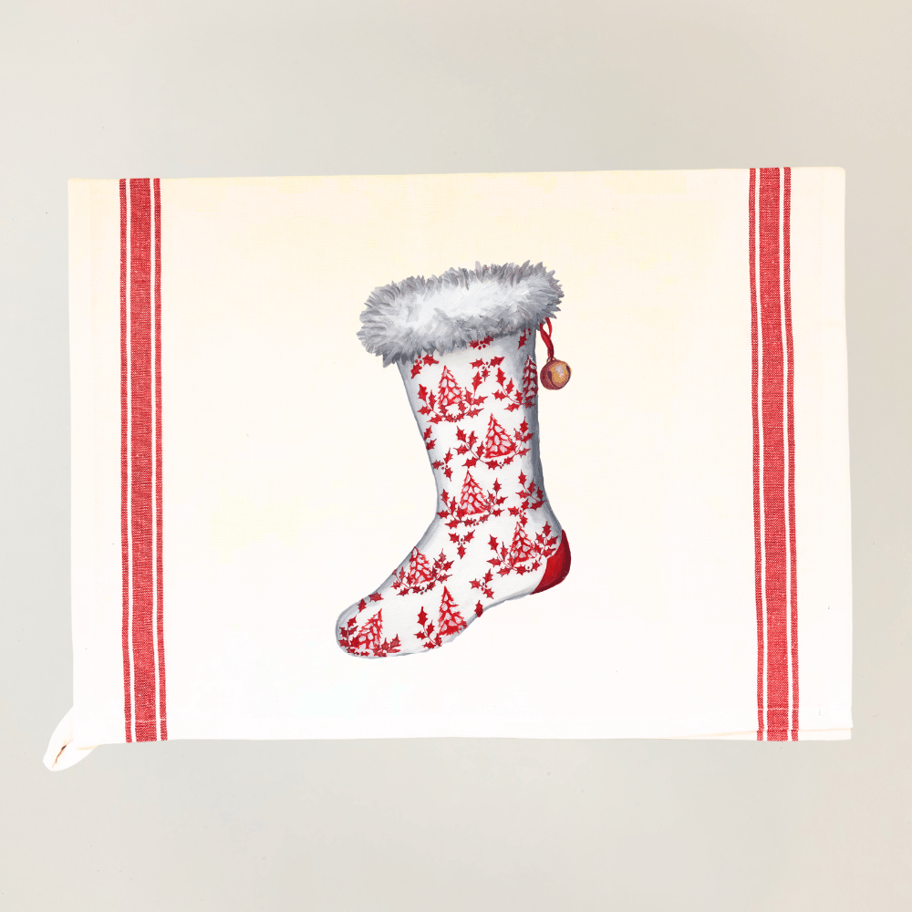 Holiday Stocking Tea Towel