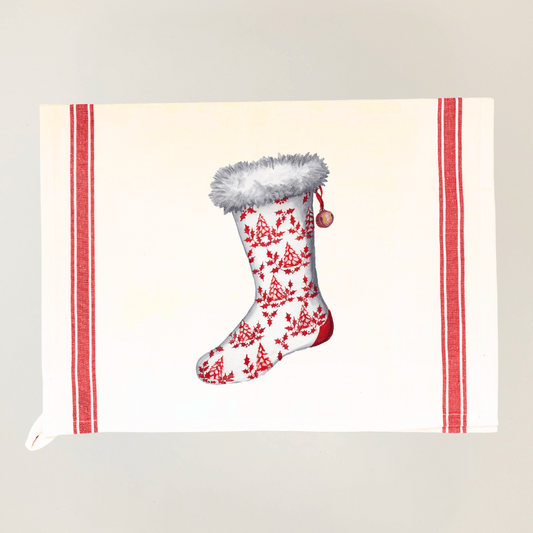 Holiday Stocking Tea Towel