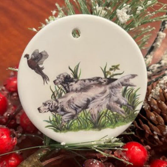 Hunting Dogs Christmas Ornament
