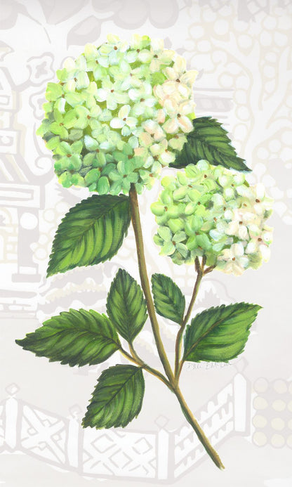 Hydrangea Canvas Wall Hanging