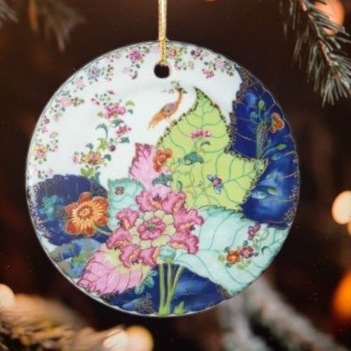 Floral Fusion Christmas Ornament