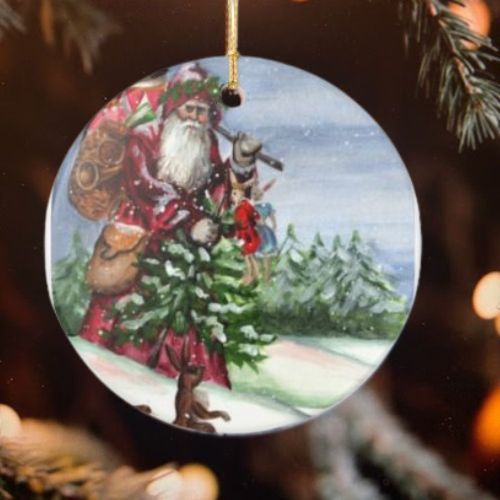 Santa 2022  Christmas Ornament