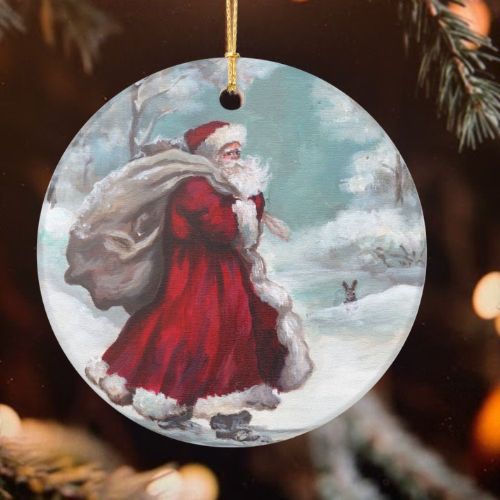 Santa 2025 Christmas Ornament