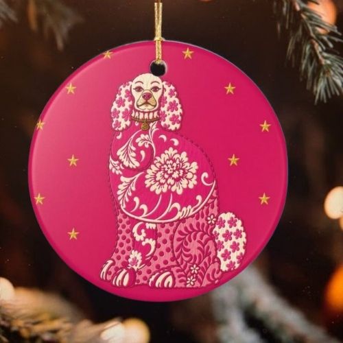 Star Staffordshire Dog Christmas Ornament