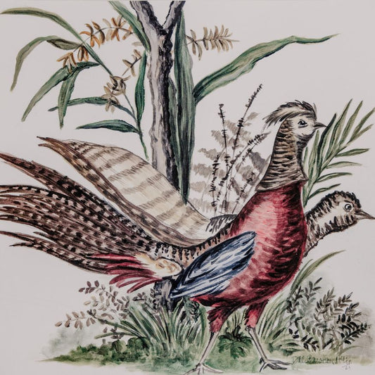 Photo of square fall pheasant placemat