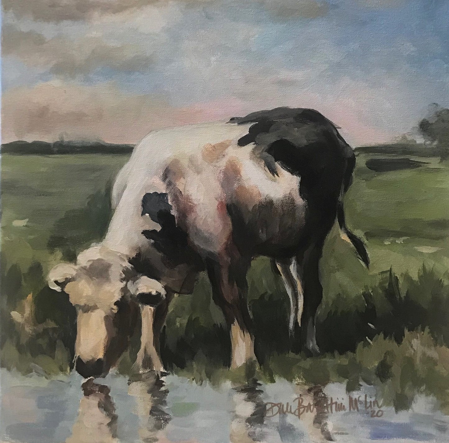 Reflections at the Watering Hole Tabletop Art