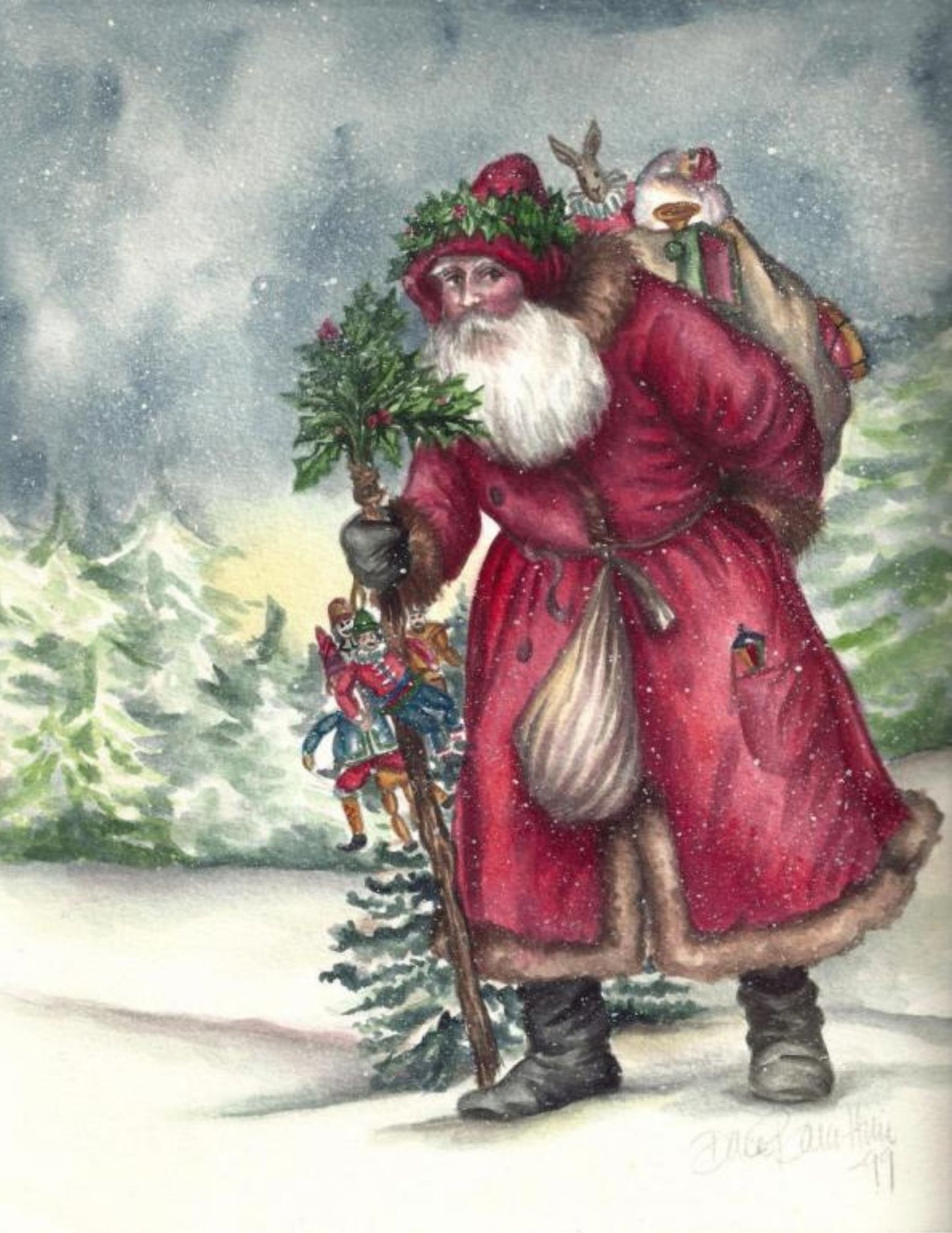 Santa 1999 Tabletop Art