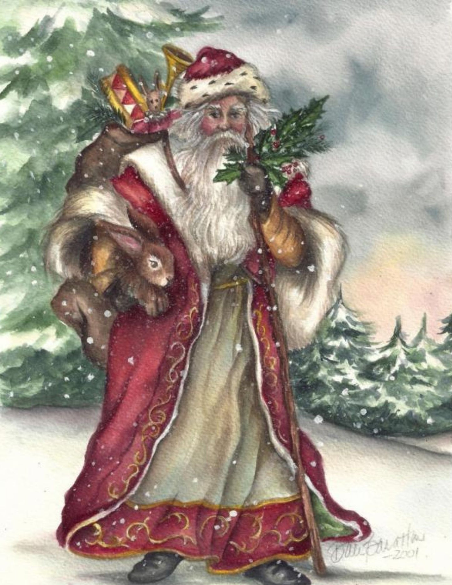 Santa 2001 Tabletop Art