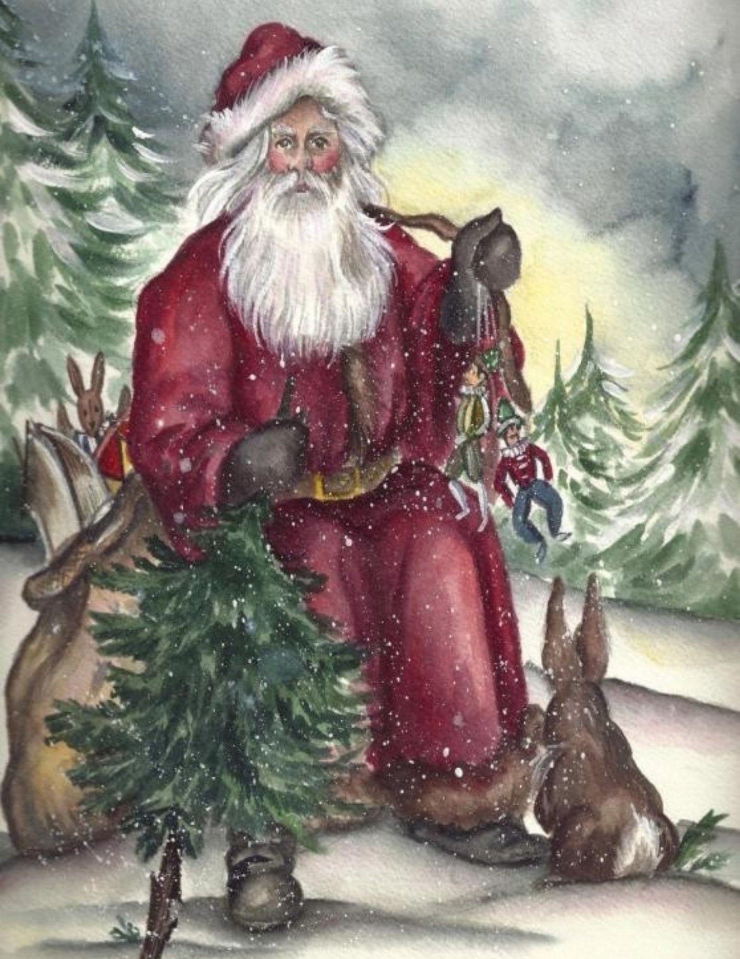 Santa 2002 Tabletop Art