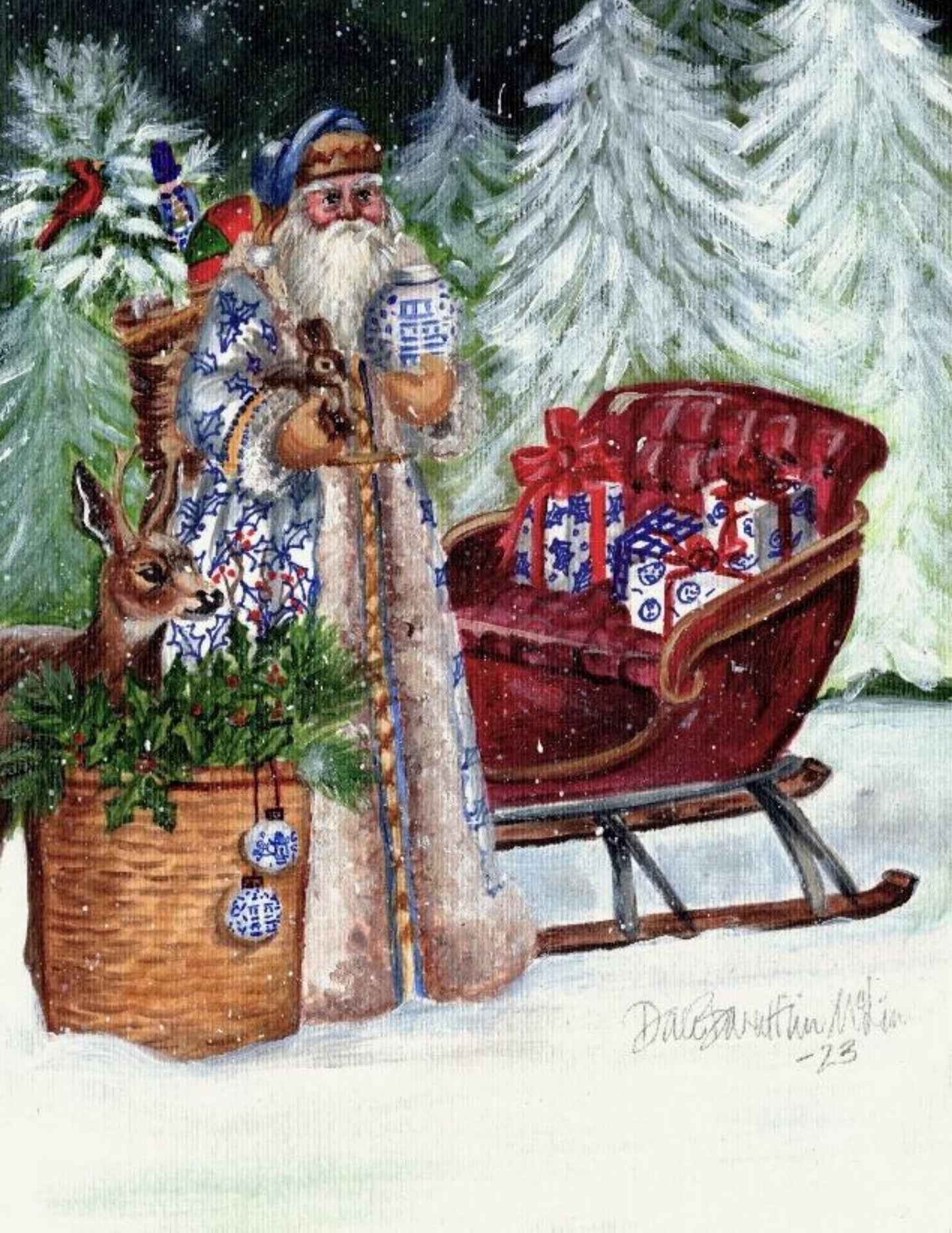 Santa 2023 Tabletop Art