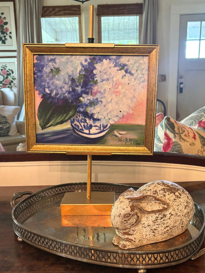 Spring Hydrangeas in Porcelain Tabletop Art