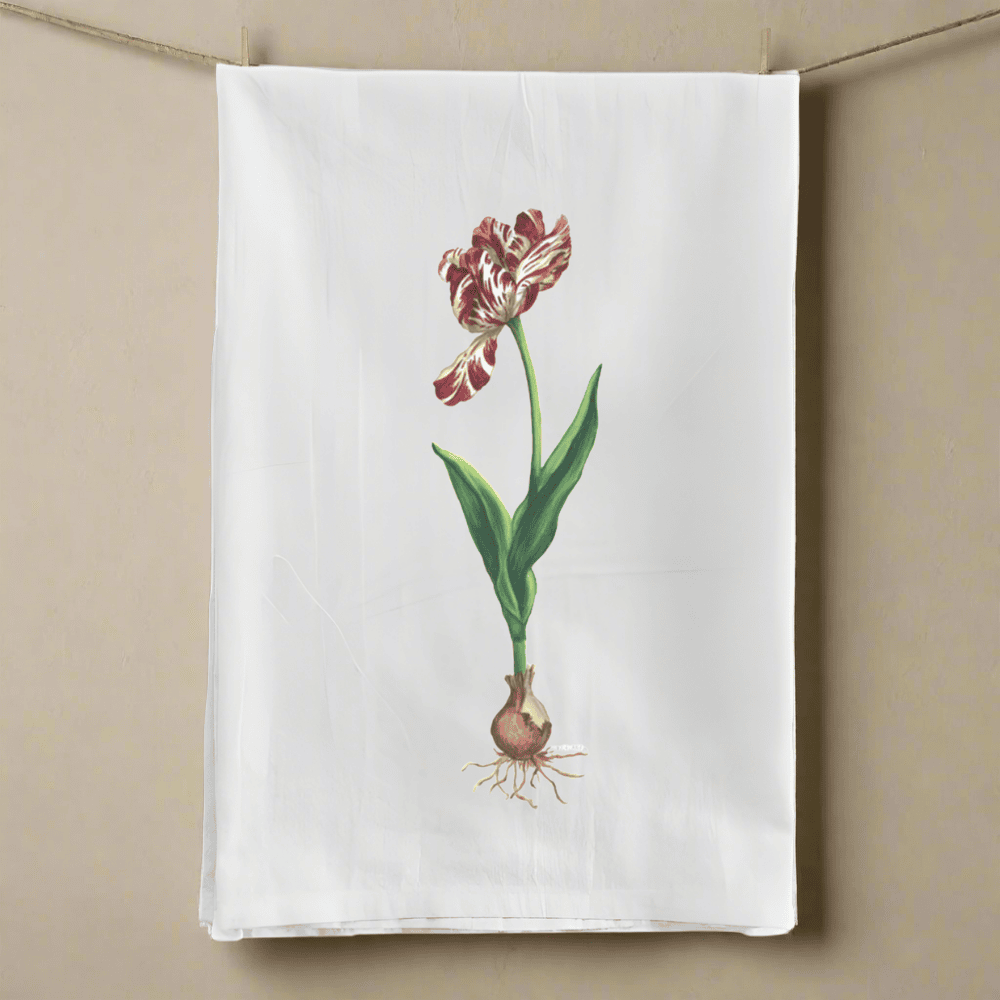 Parrot Tulip Tea Towel