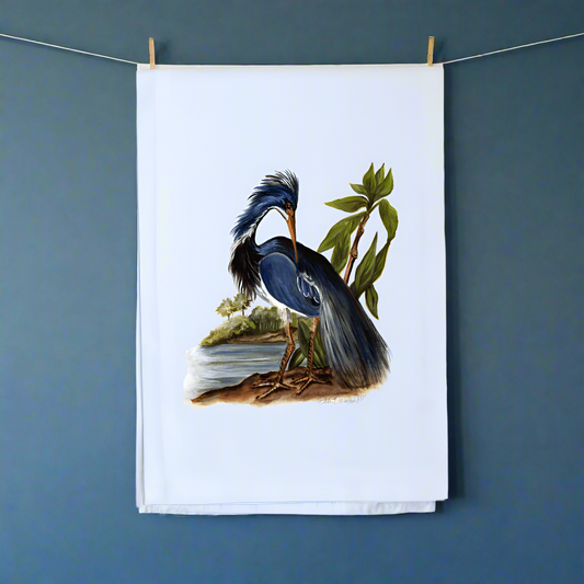 Blue Heron Tea Towel