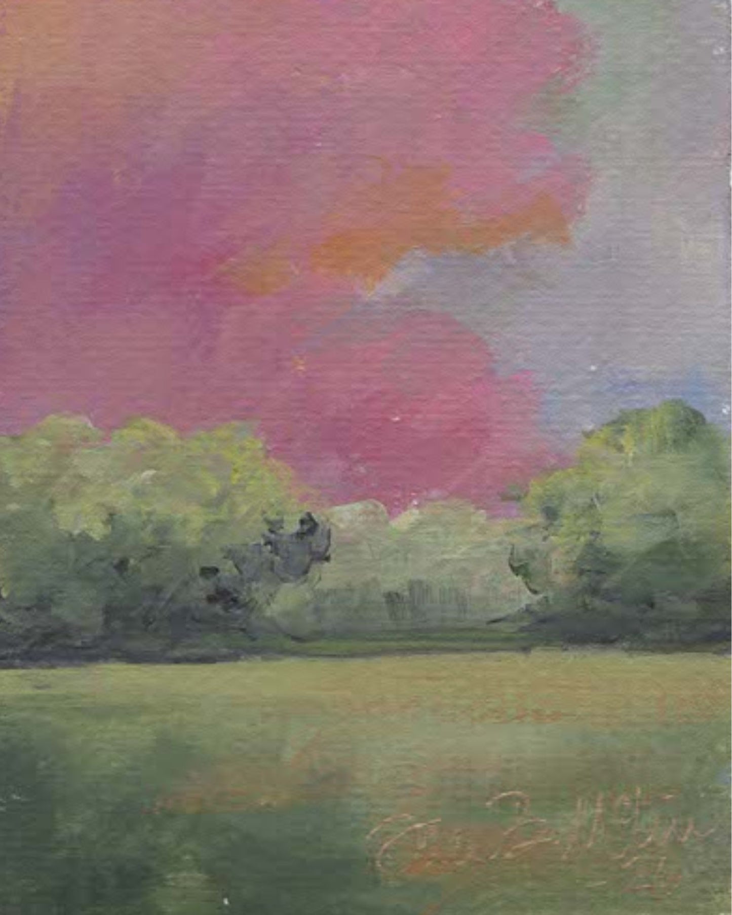 Blush Horizon Tabletop Art
