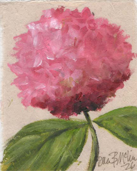 Blush Hydrangea Tabletop Art