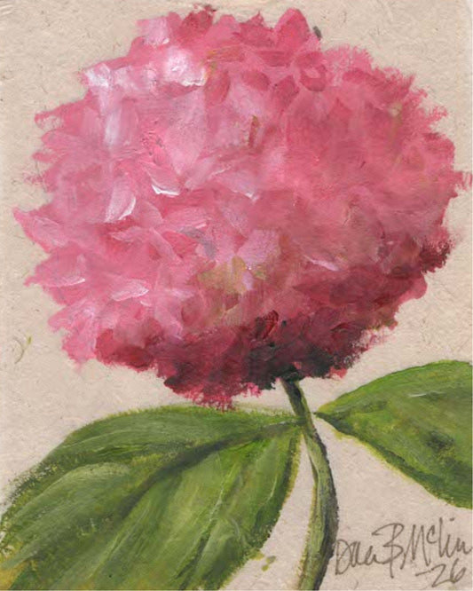 Blush Hydrangea Tabletop Art