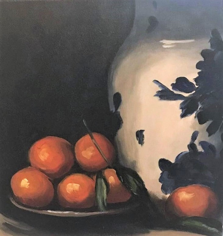 Clementines and Porcelain Tabletop Art