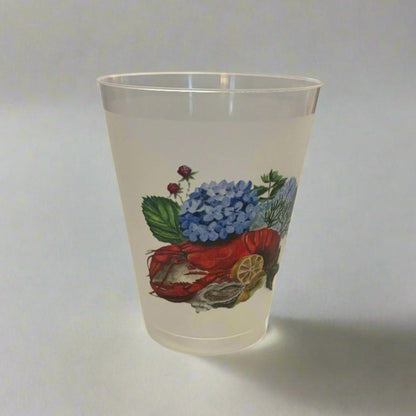 Lobster with Hydrangea Tumblers | Set of 6