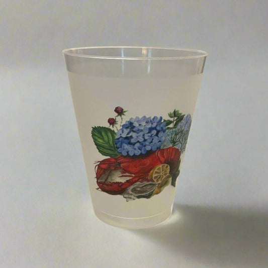 Lobster with Hydrangea Tumblers | Set of 6