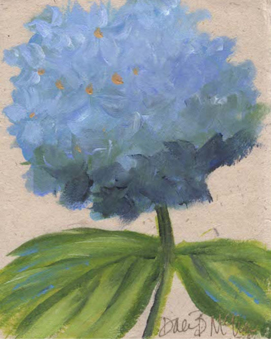 Cornflower Hydrangea Tabletop Art