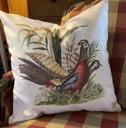 Fall Pheasant Pillow Cover or Throw Pillow