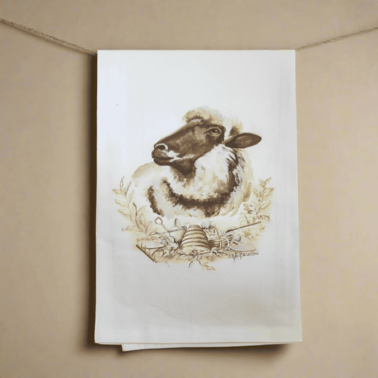 Gentle Sheep Tea Towel