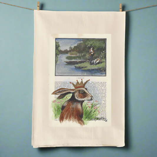 King Rabbit Tea Towel