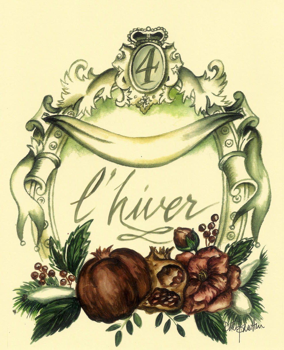 l'hiver Winter Tabletop Art