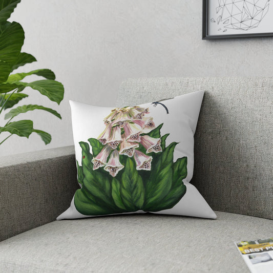 Foxglove Garden Pillow Cover or Throw Pillow