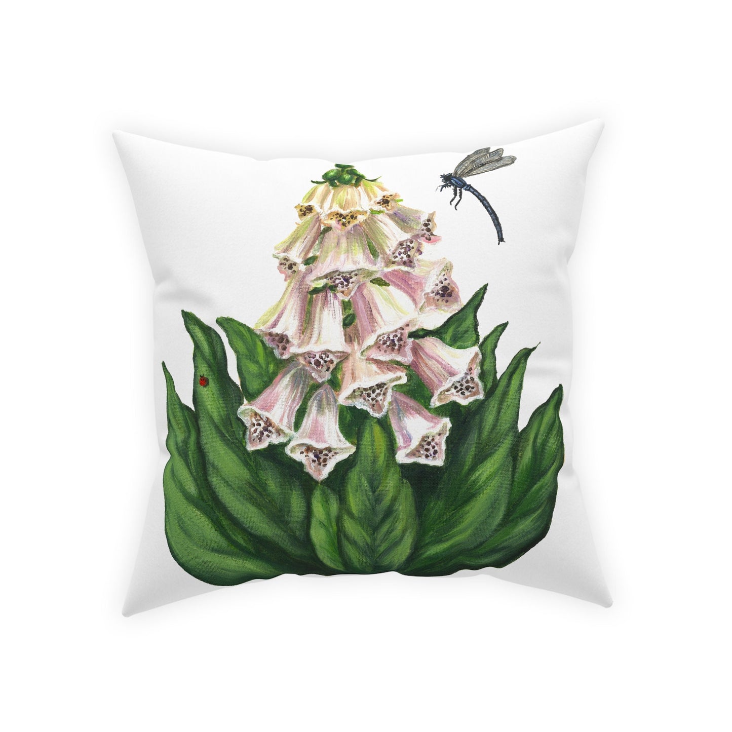 Foxglove Garden Pillow Cover or Throw Pillow