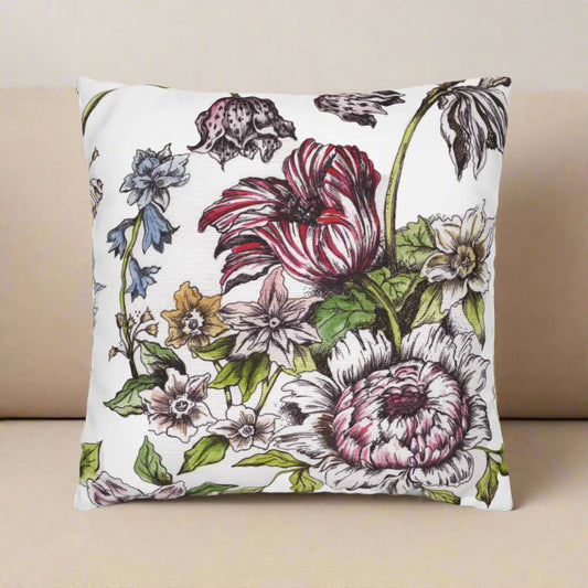 Floral Pillow Cover or Throw Pillow