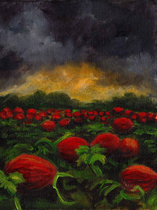 Pumpkin Field Tabletop Art