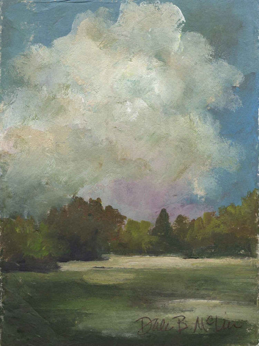 Purple Cloud Landscape Tabletop Art